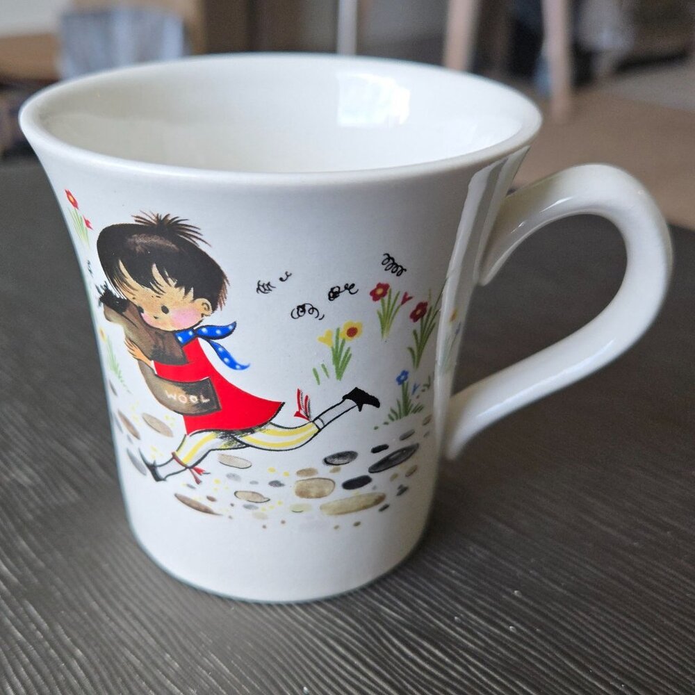 Vintage James Kent Old Foley Baa Baa Black Sheep Childs Mug Made In England EUC